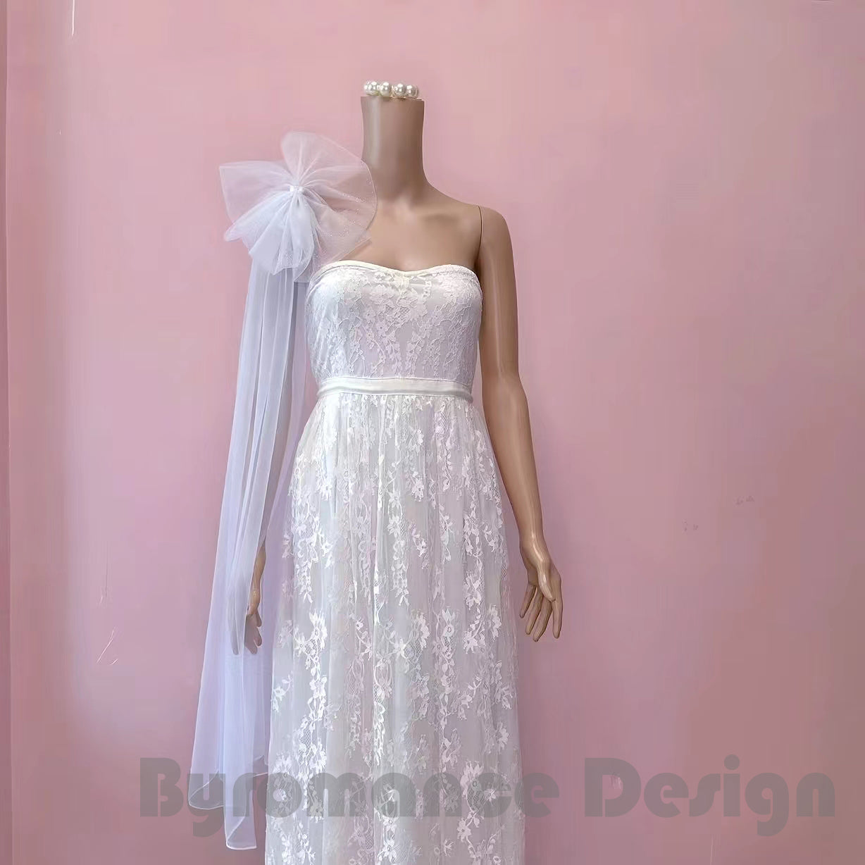 glitter tulle flower long off shoulder removable bridal wedding sleeves