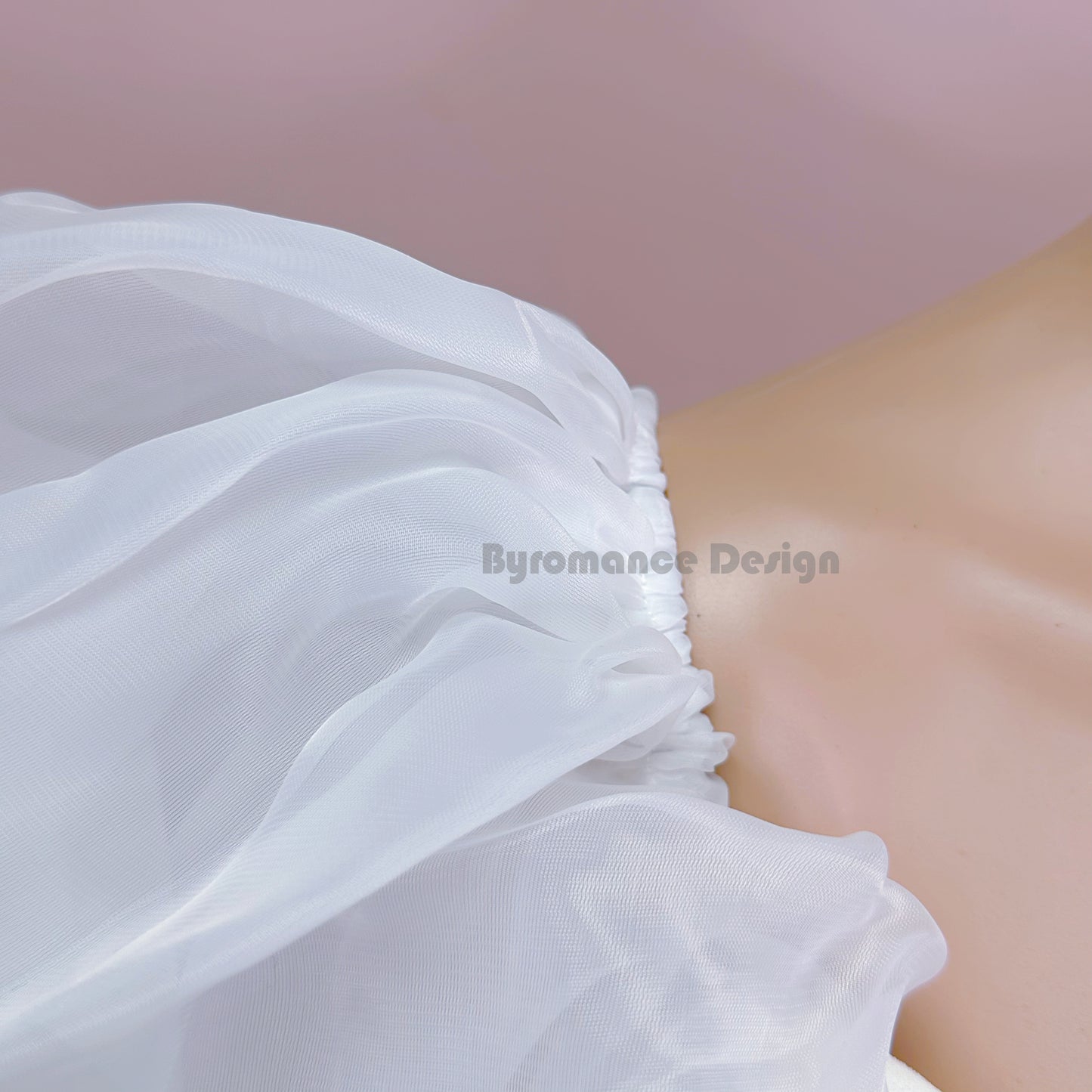 puffy ball organza wedding sleeves, removable bridal sleeve BYRD16