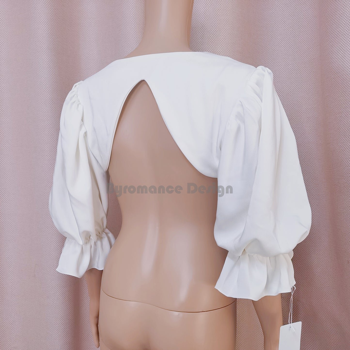 EMALZBY chiffon nacked back wedding cape ,wedding sleeves for bridal