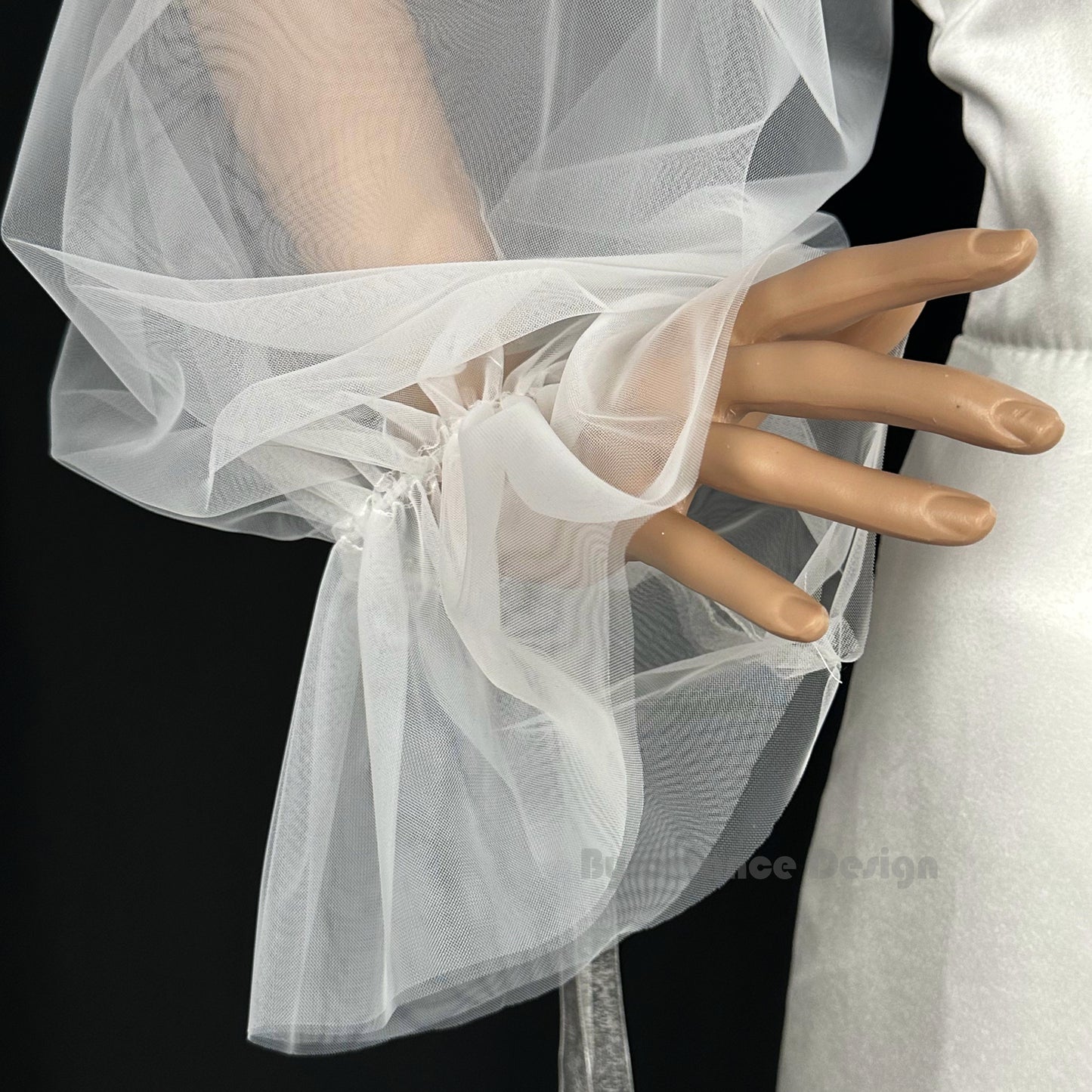 handmade classic tulle detach wedding sleeve, bridal sleeve