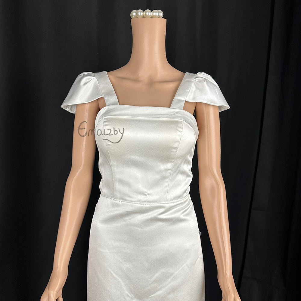 Satin wedding Dress Sleeves,Wedding Straps,Bridal Straps,Dress Straps,Sleeves,Shoulder Covers ivory BYRDSLS108