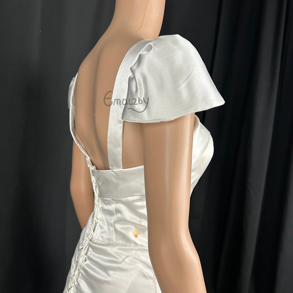 Satin wedding Dress Sleeves,Wedding Straps,Bridal Straps,Dress Straps,Sleeves,Shoulder Covers ivory BYRDSLS108