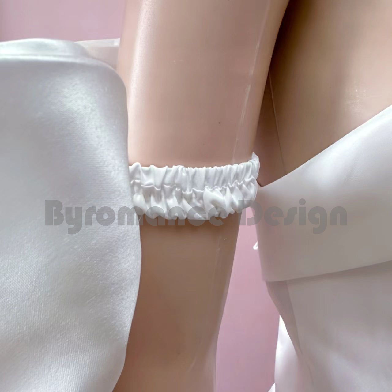 satin big bow elastic up removable