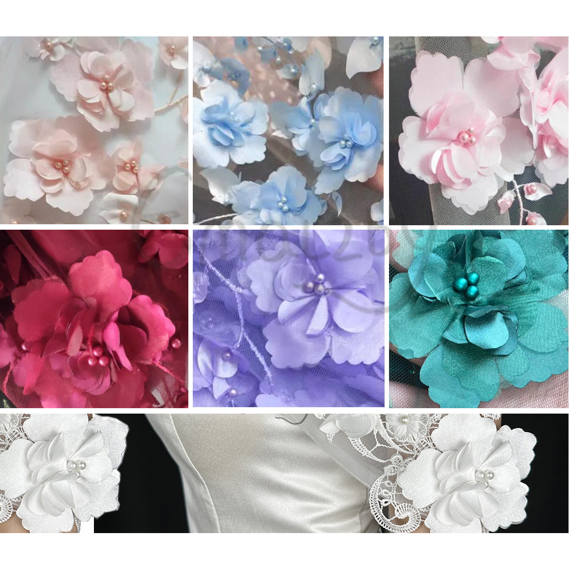 3D flower detachabl bridal straps,wedding straps,lace straps for wedding dress add on BYRDSW05