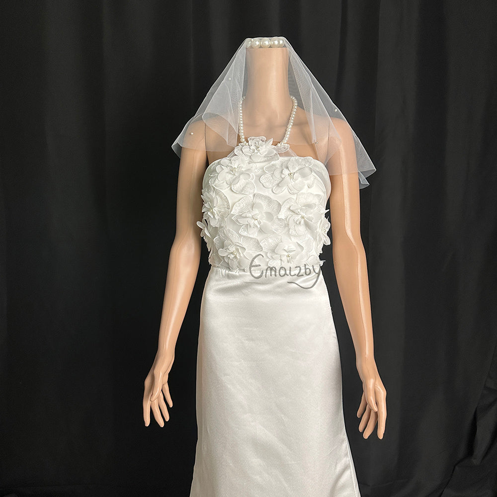 floral pearl tulle bridal wedding dress top,Mordern bridal top BYRDWP54