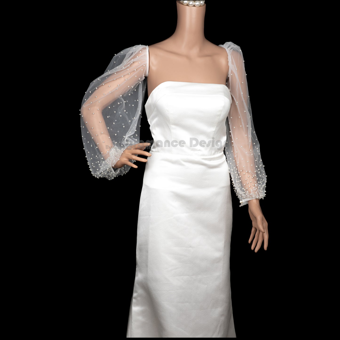 Handmade  customized pearl weeding sleeve