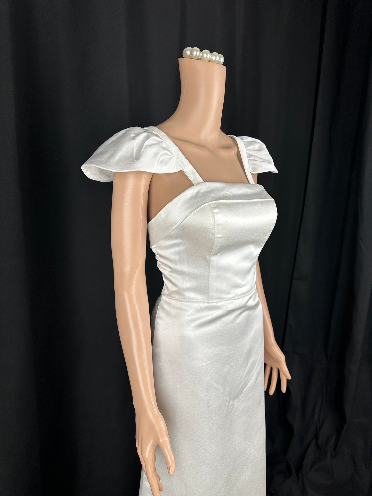 Detachable satin Cap Straps, Detachable satin Cap Sleeves, Detachable Sleeves,Wedding Straps, Covers ivory BYRDSLS110
