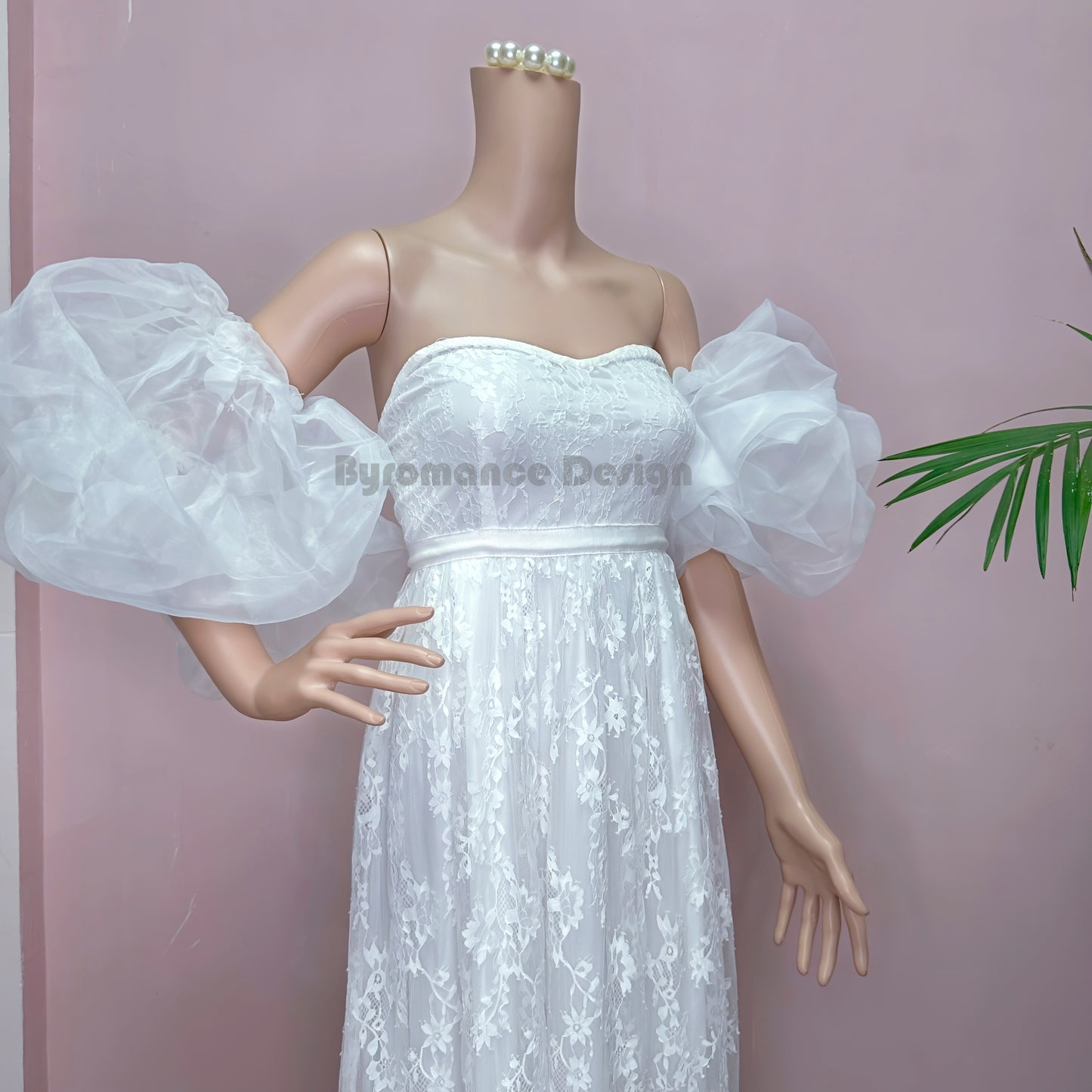 puffy Tulle  ball wedding sleeves, removable sleeve BYRD15