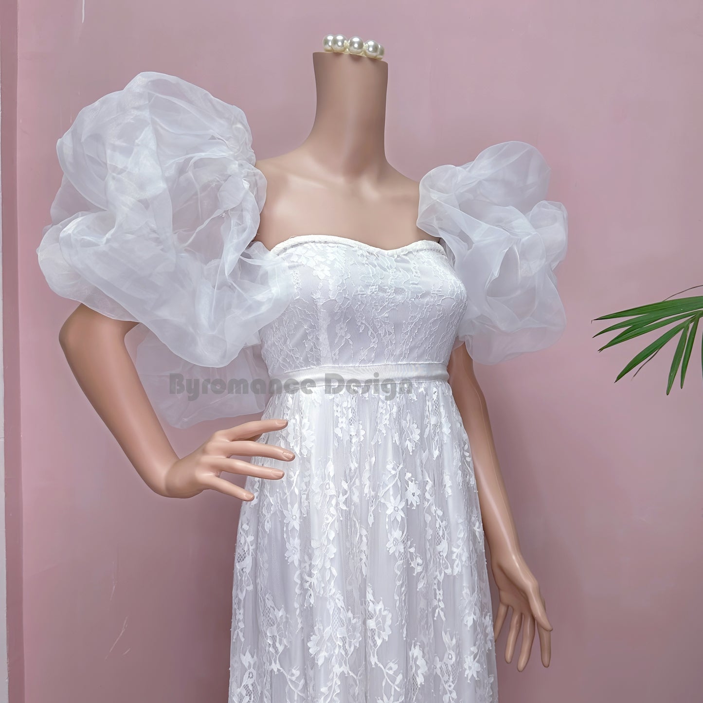 puffy Tulle  ball wedding sleeves, removable sleeve BYRD15