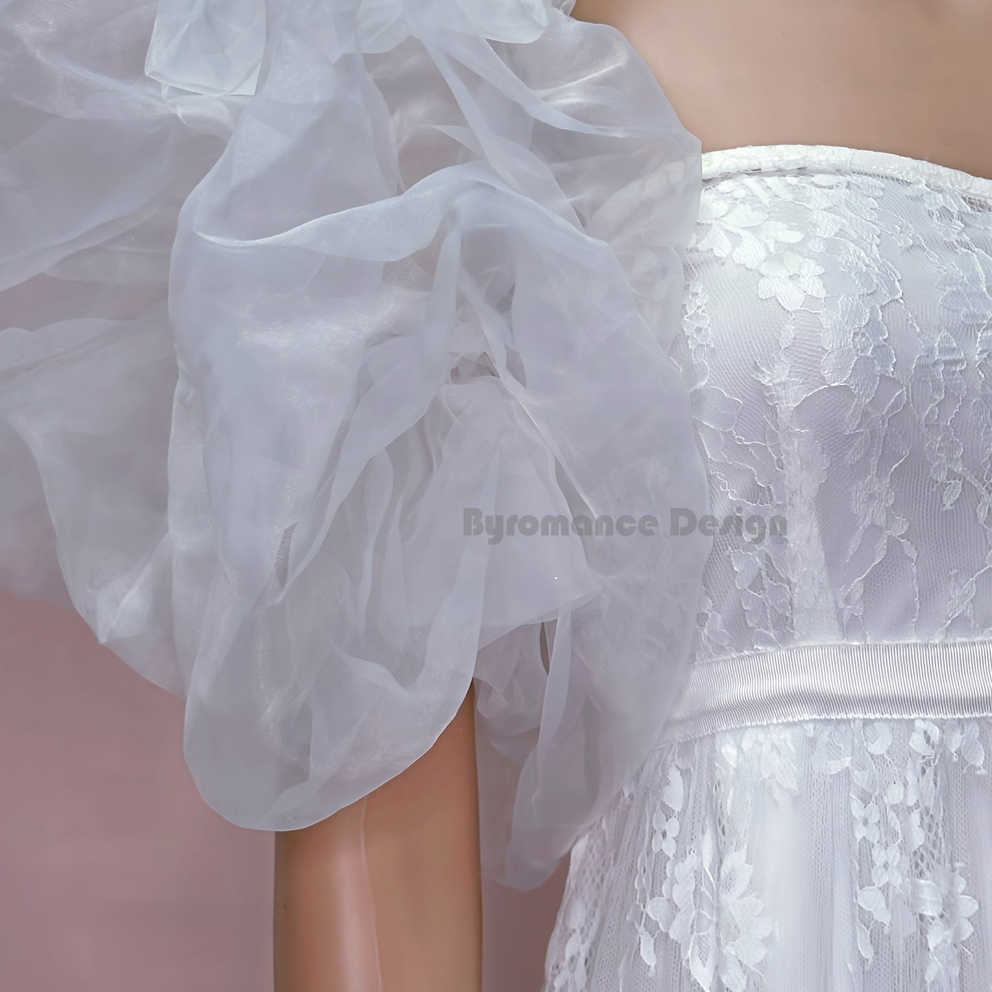 puffy Tulle  ball wedding sleeves, removable sleeve BYRD15