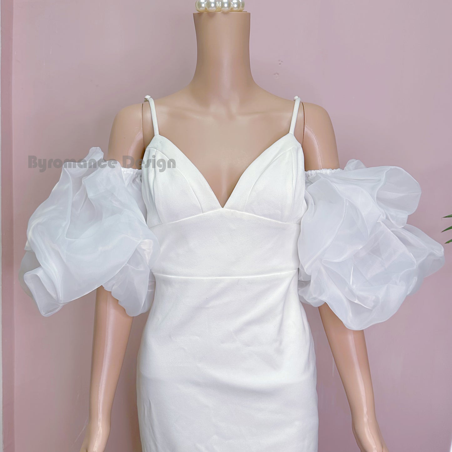 puffy ball organza   wedding sleeves, removable bridal  sleeve BYRD16