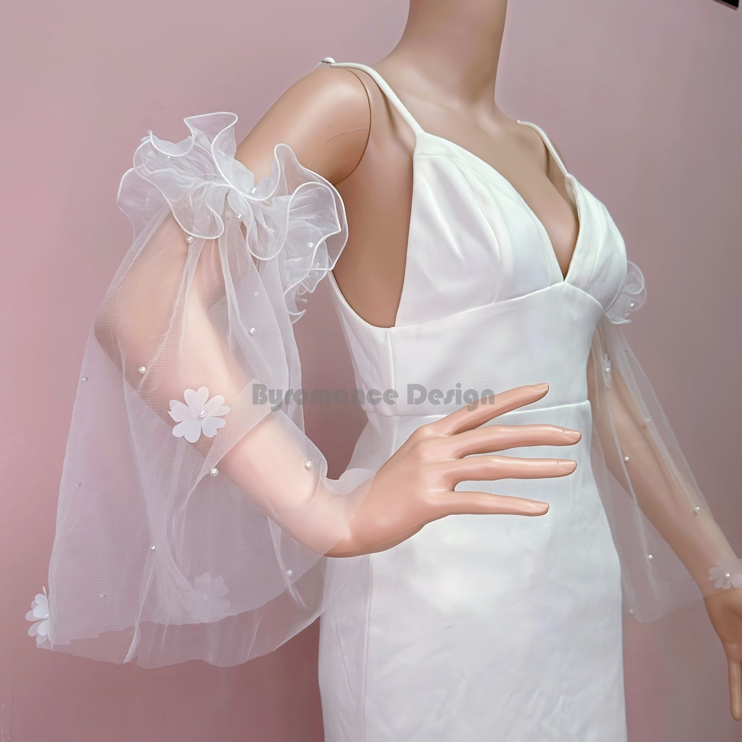 pearl flower series wedding sleeve