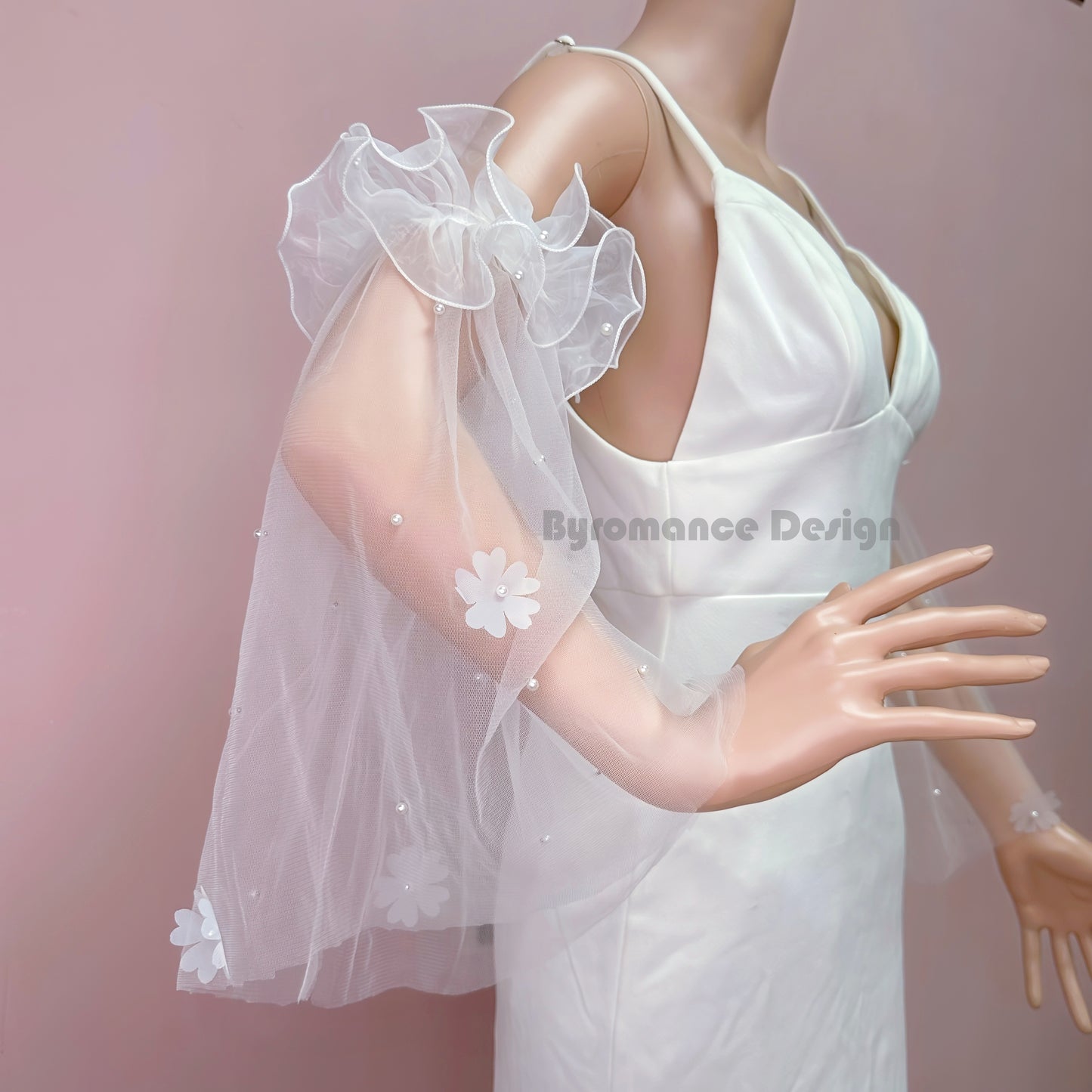 pearl flower series wedding sleeve