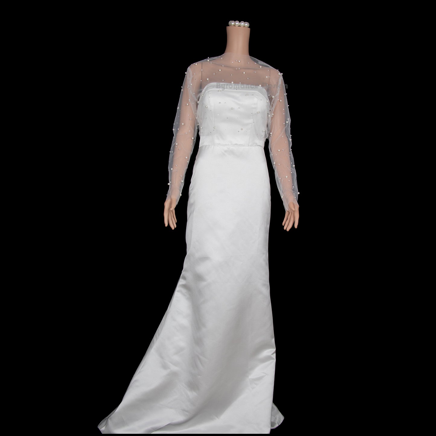 Handmade pearl bridal gown bolero