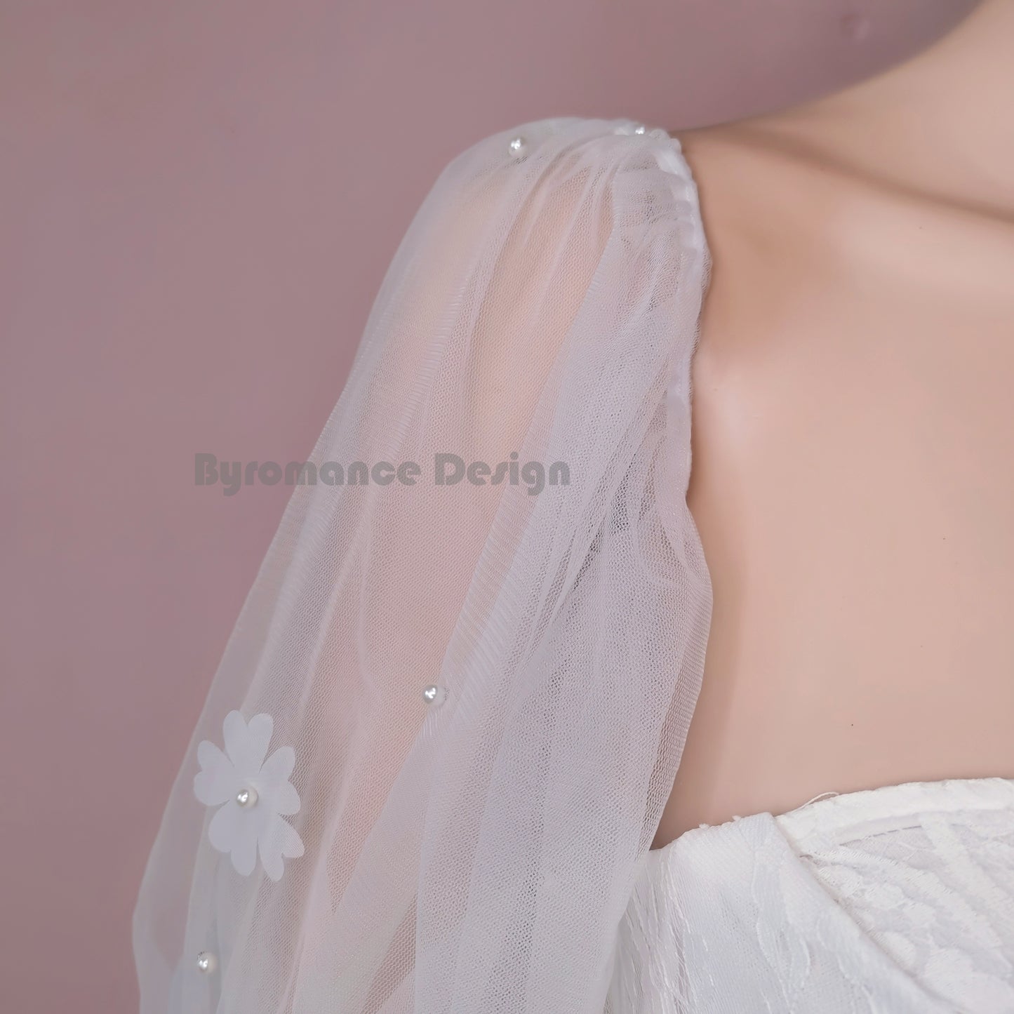 Long puff shoulder houlder detachable  wedding sleevesBYRD09