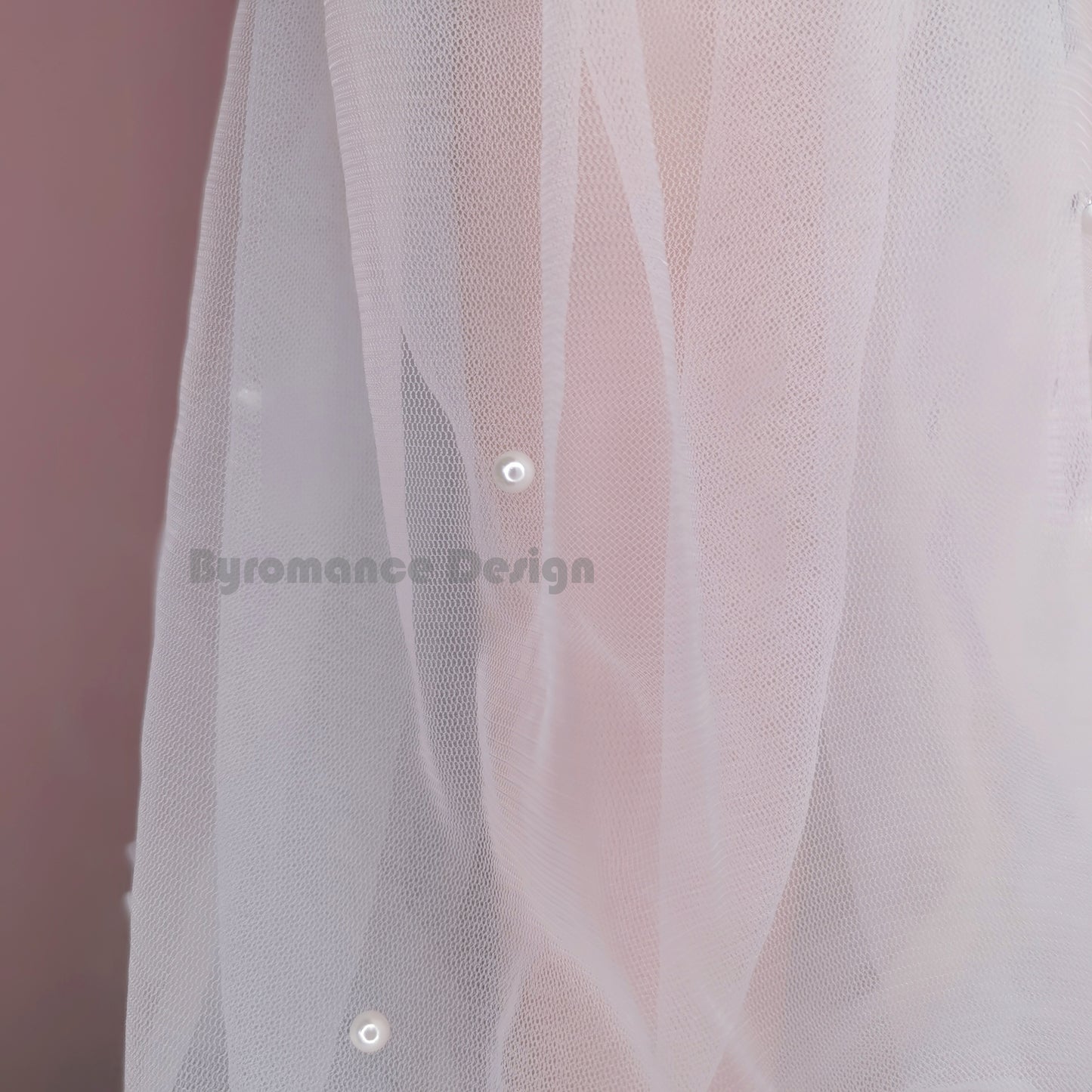 EMALZBY Customized Long wedding romovable pear flower sleevesBYRD05
