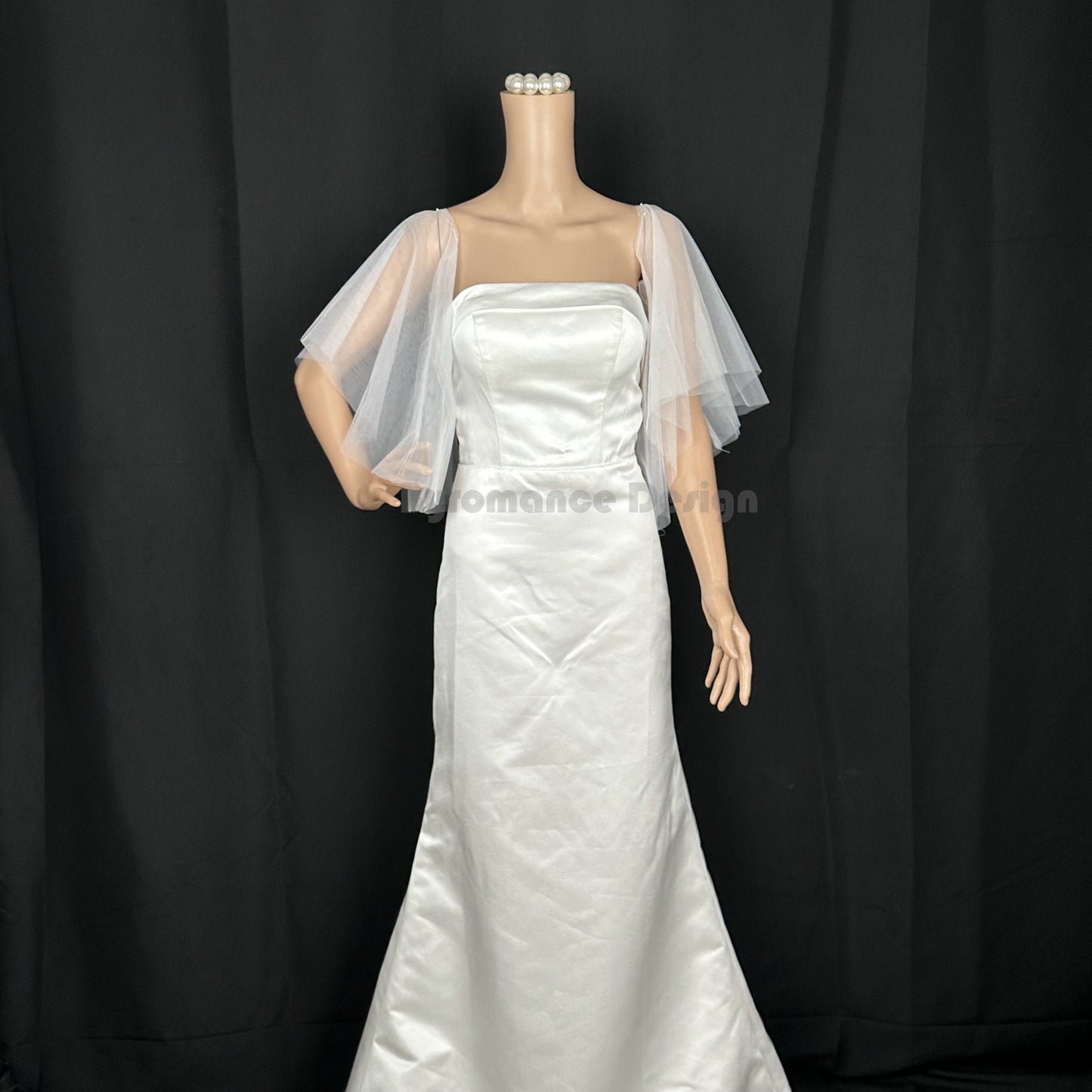 Handmade  customized Sewing needed tulle off shoulder  weeding sleeve