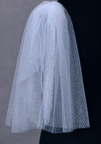 shoulder veil wedding dress