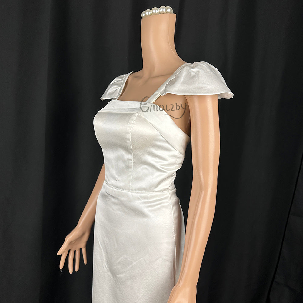 Detachable satin Cap Straps, Detachable satin Cap Sleeves, Detachable Sleeves,Wedding Straps, Covers ivory BYRDSLS110