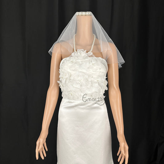 floral pearl tulle bridal wedding dress top,Mordern bridal top BYRDWP54