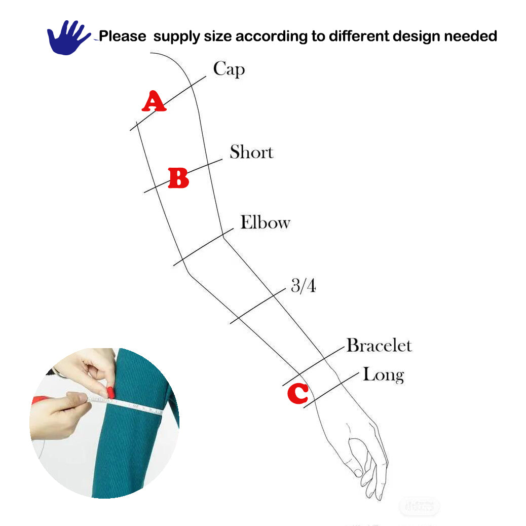 Long puffy four Ring off shoulder detachable wedding sleeves