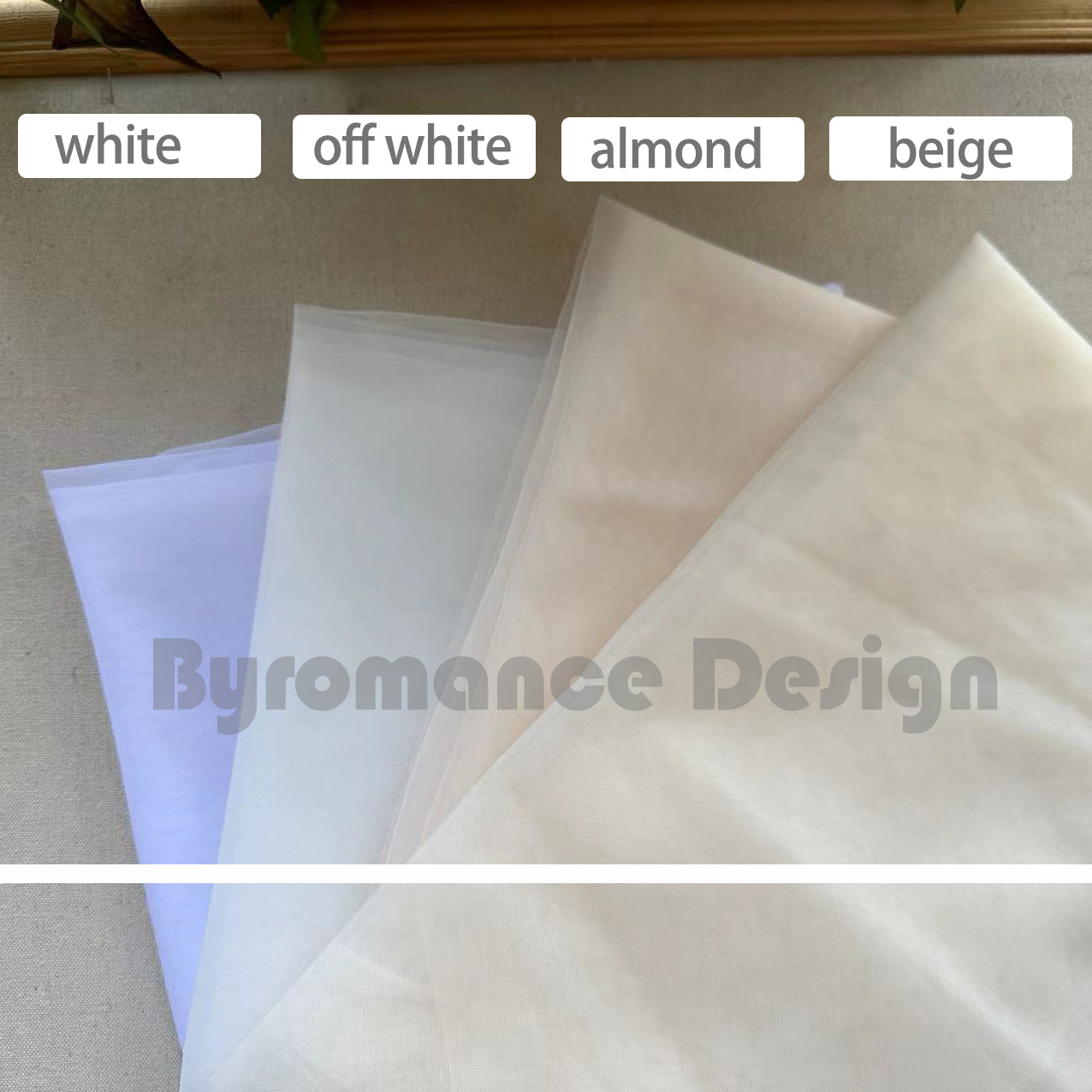 Off shoulder tulle ribbon tie up detach sleeve for wedding dress